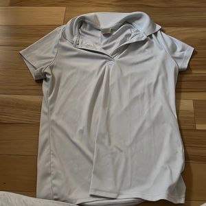 Hanes white polo top